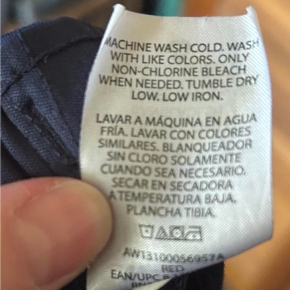 Kids Navy Performance Drawstring Shorts - Picture 8 of 8